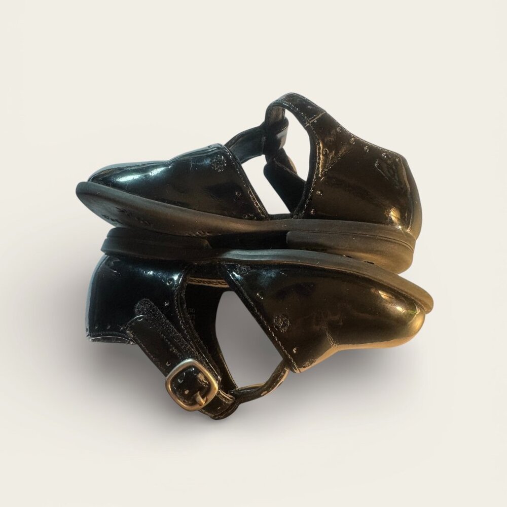 Gymboree BLACK PATENT Mary Janes Toddler Size 4